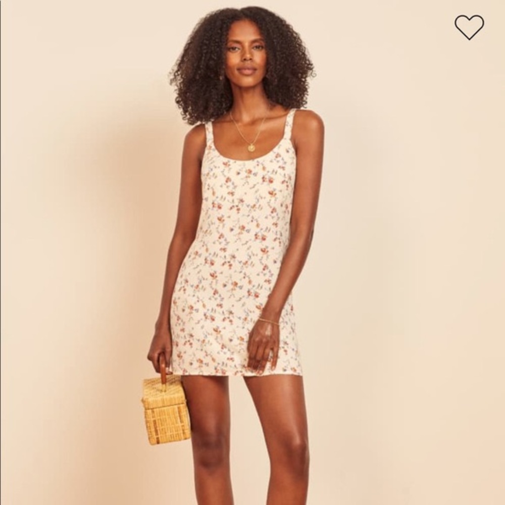 NWT Reformation White Floral Puglia Dress